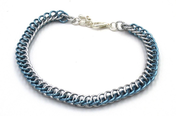 Armband – Halbperser Eisblau/Silber
